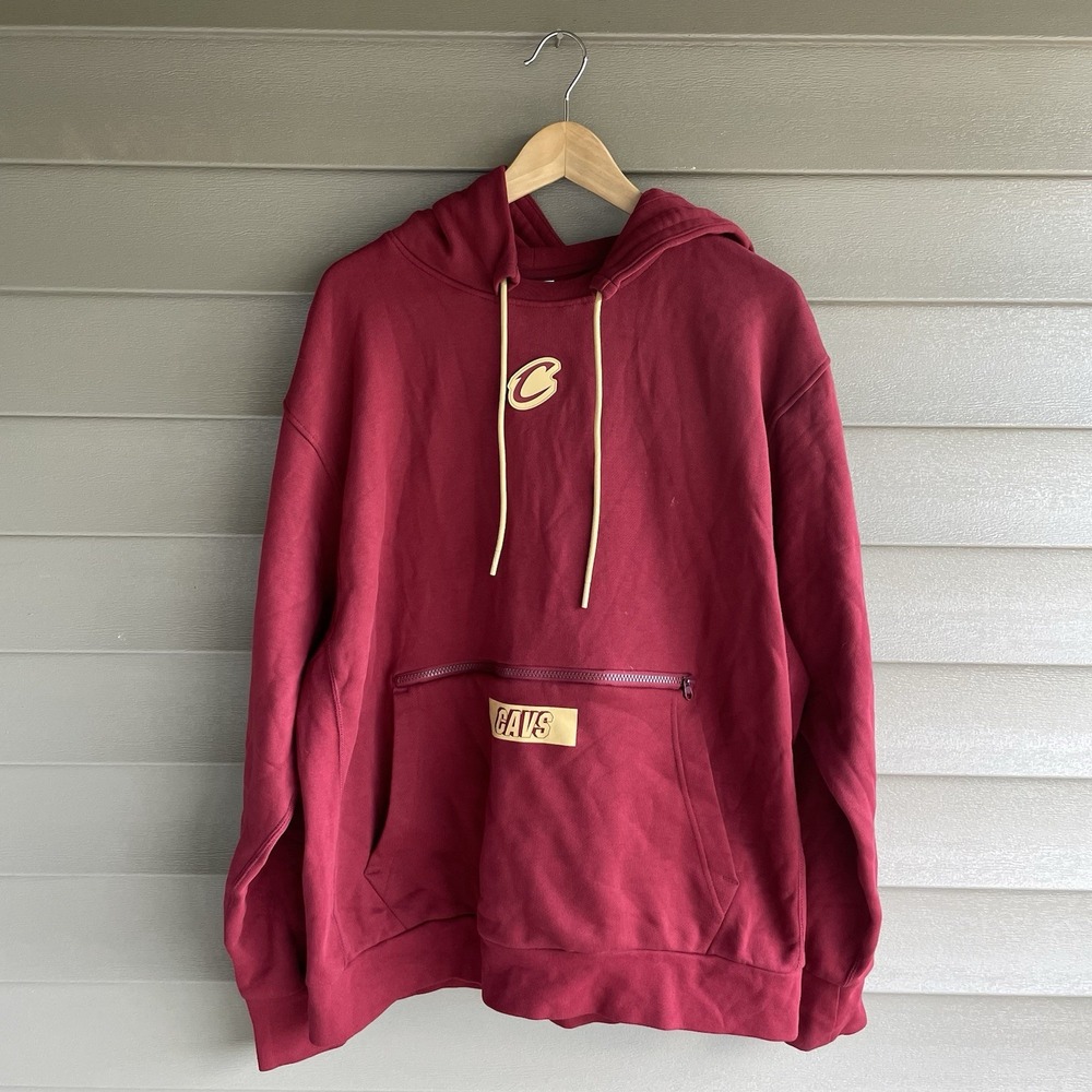 Nike Cleveland Cavaliers NBA Red Pullover Hoodie Sweatshirt Men's Size XL